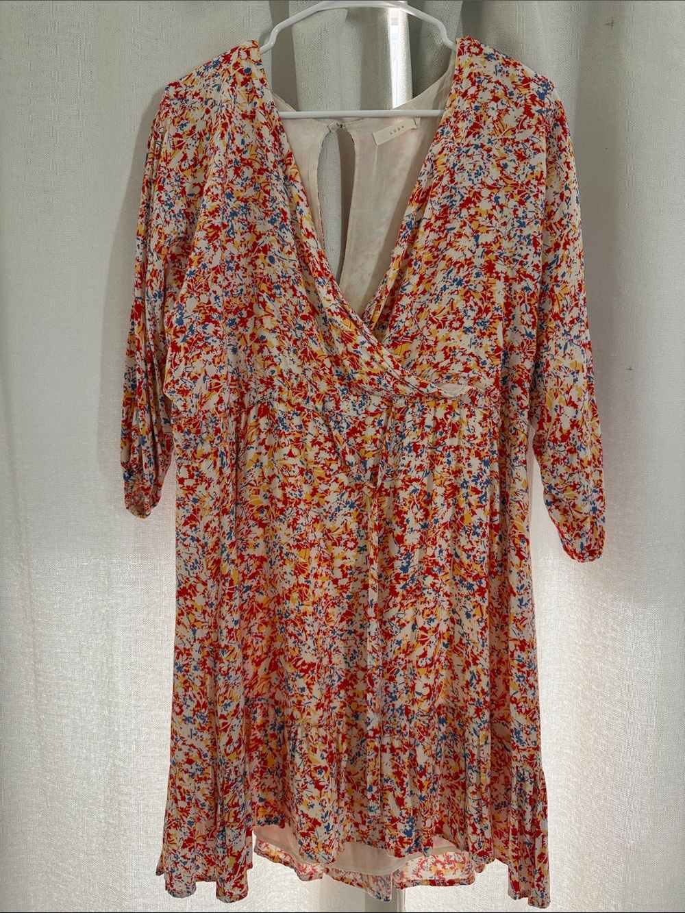 LUSH Floral V-Neck Dress